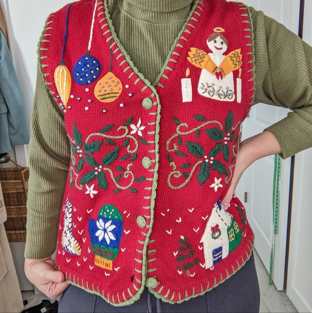 Vintage Christmas Vest